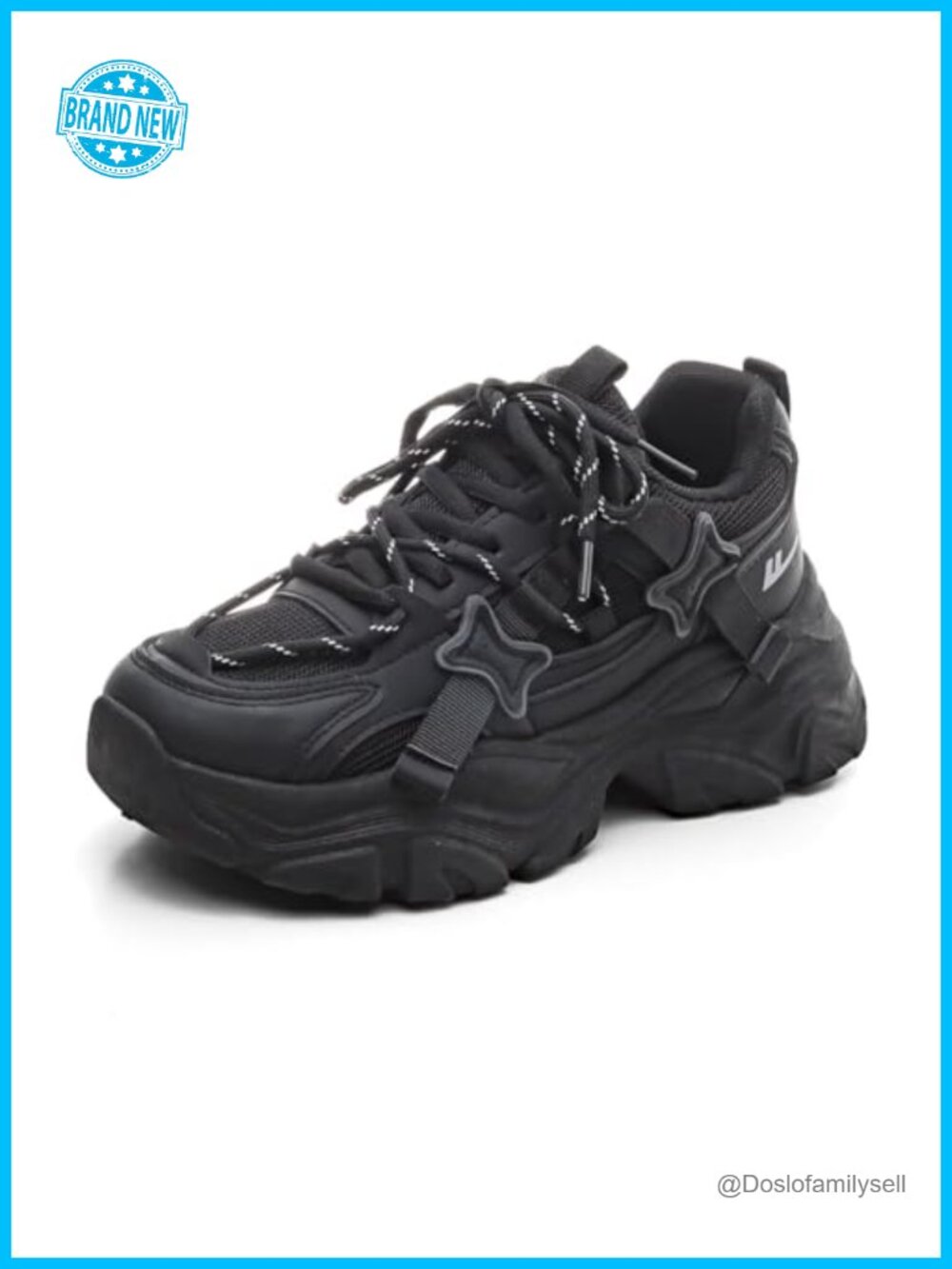 Platform Sneakers Breathable Mesh Thick Sole Running Shoes Casual